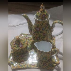 Flower Pattern tea /coffee set, Total 6 PCs.